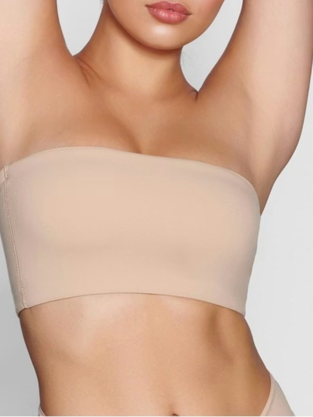 Skims Seamless Strapless Bandeau Bra - Clay - XS
